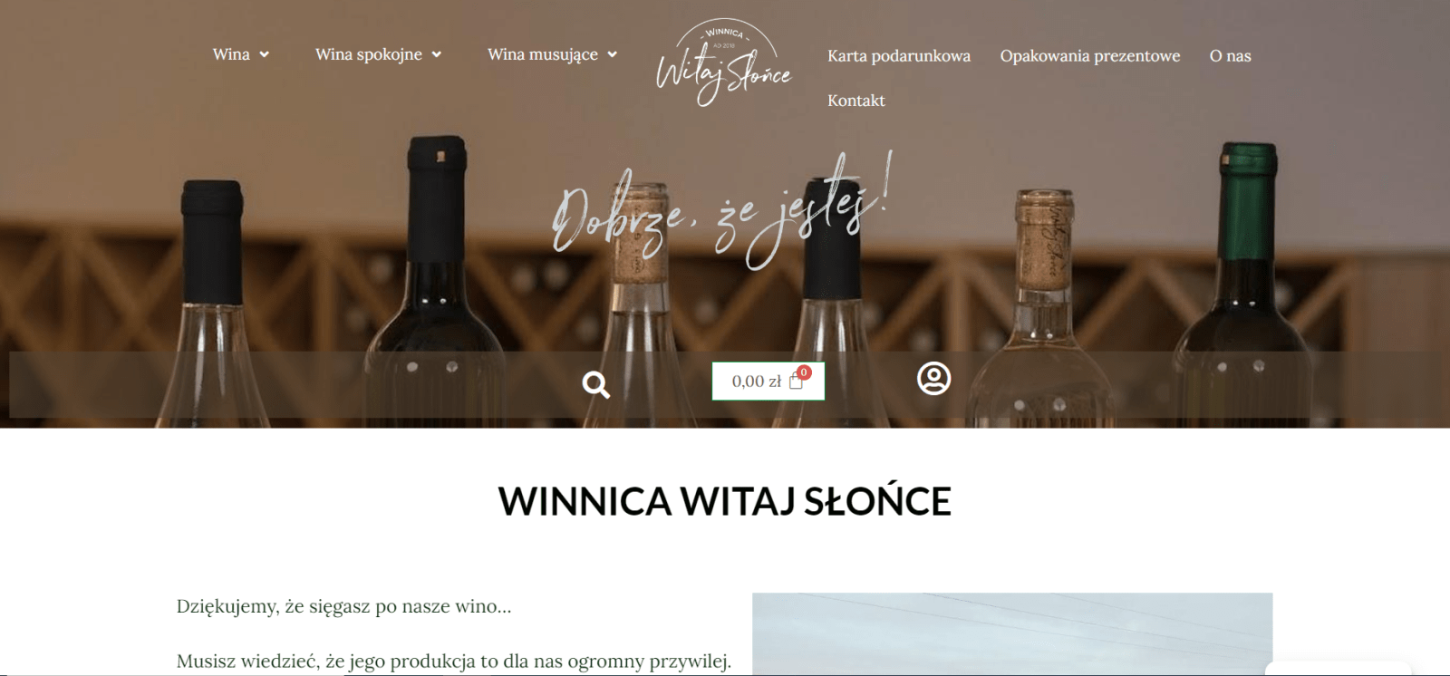 Winnica Witaj Słońce